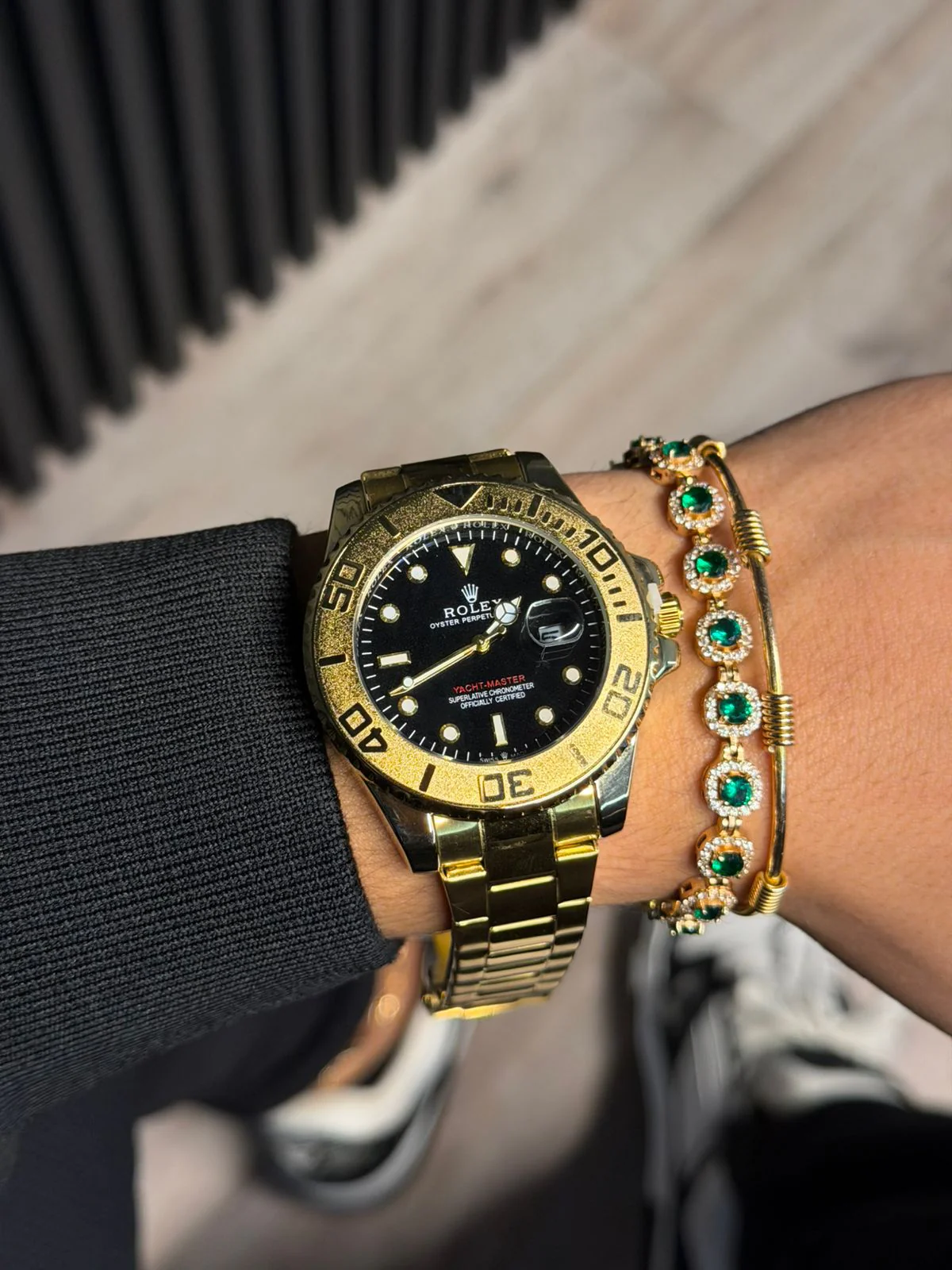 Rlx Yacth Dorado Tablero Negro - Imagen 2