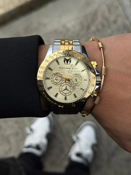 Tchmrn Metalico Bicolor Dorado Tablero Dorado